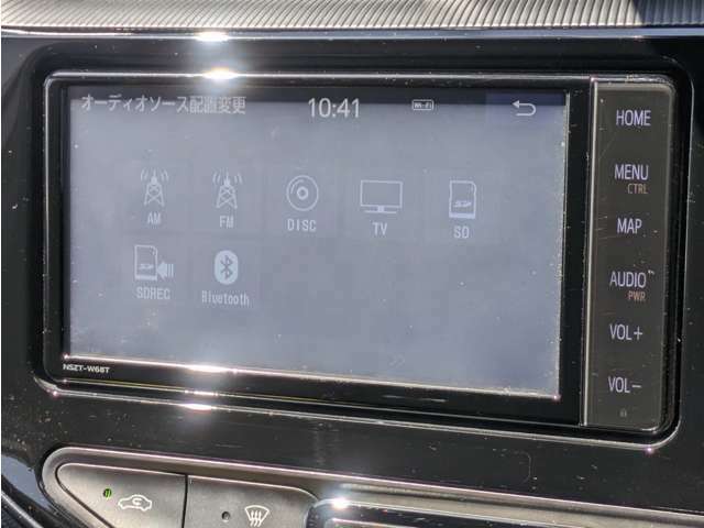 純正ナビ/型式【NSZT-W68T】/フルセグTV/Bluetooth/SD/DVD/CD/バックモニター