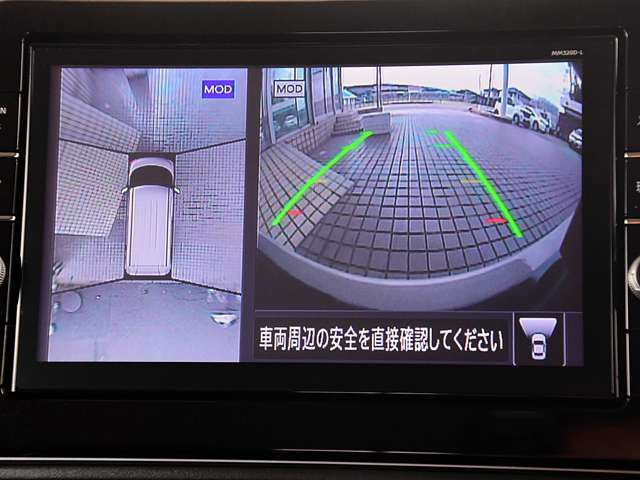 アラウンドビューモニターが付いていますのでバックも縦列駐車にも便利です。