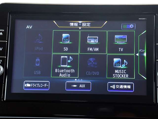 ナビゲーション機能の他に音楽録音、DVDビデオ再生にも対応しています。