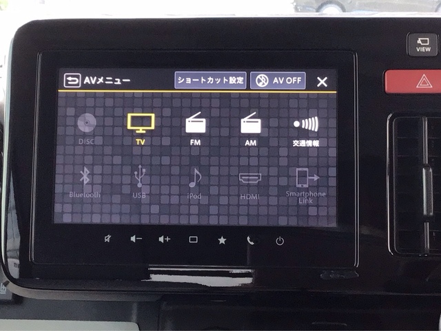 スズキコネクト対応通信　9インチナビスマートフォン連携機能付き　Bluetoothオーディオ　TV視聴可能