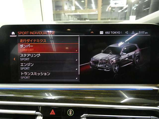 フル装備　ABS　ASC　CBC　DSC　DTC　DBC　SRSエアバッグ　xDriveシステム(4WD)　4輪アダプティブエアサスペンション　Mスポーツ専用エクステリア