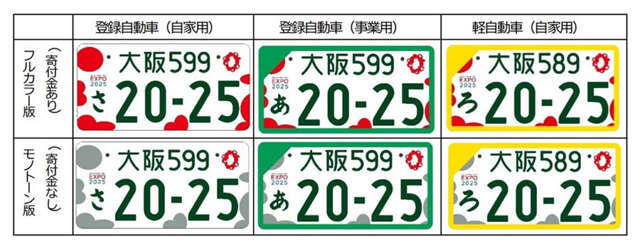 大阪万博カラーも2022年10月24日（月）～2025年12月26日（金）の期間限定でお選び頂けます。