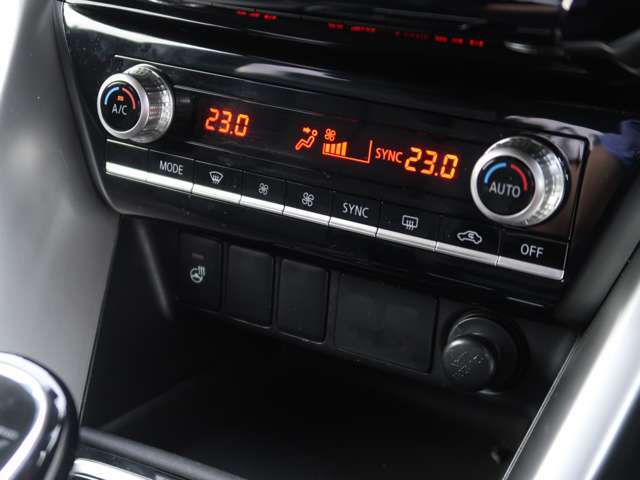 左右で異なる温度調整が可能なオートエアコン　ステアリングヒーター