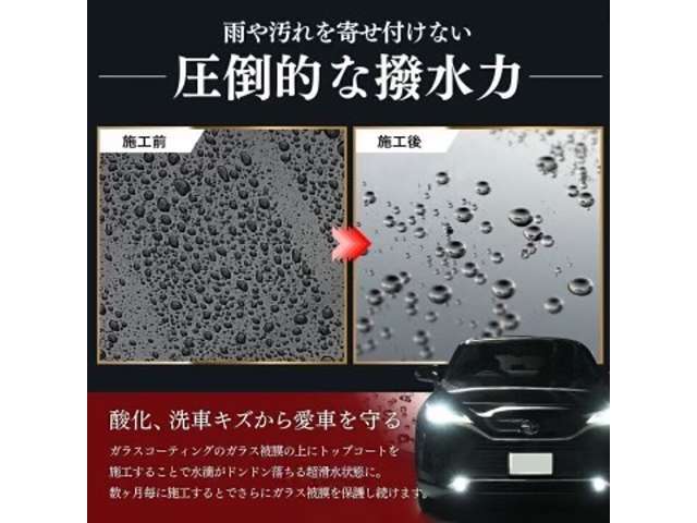 1年間ノーメンテナンス！洗車だけでキラキラキープ！