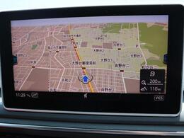 AudiMMIナビゲーションシステム。地デジ・ハンズフリー等多彩なインフォテインメントを自在にコントロールできます。