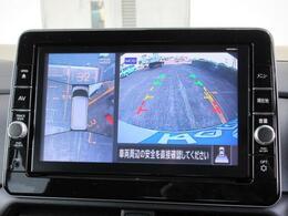 お車を真上から見たような映像が見れるアラウンドビューモニターも装備されております♪見えずらい死角が減り運転も快適になりますね♪