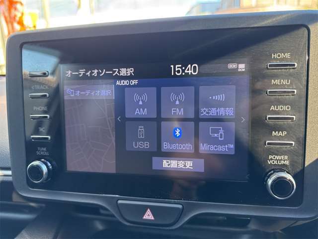 Bluetoothつき☆お使いのスマホの音楽を車内でながせます。ドライブがより一層楽しくなります☆