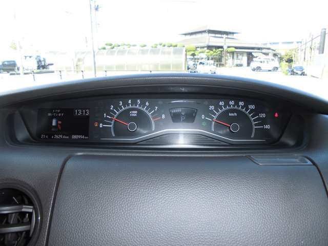 シンプルで視認性の高いスピードメーターになってます