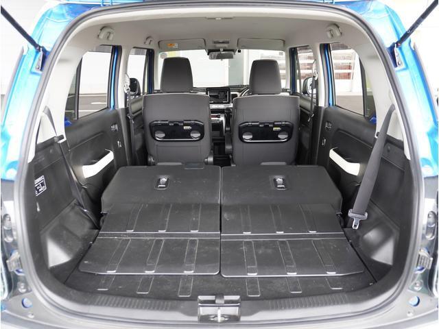 【多彩なシートアレンジ】リアシートを倒すとさらに広々です。お近くのスズキ自販島根までお越しください。