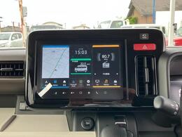 メーカー装着の9インチHDディスプレイナビを装着！大画面で高精細な液晶パネルを採用！