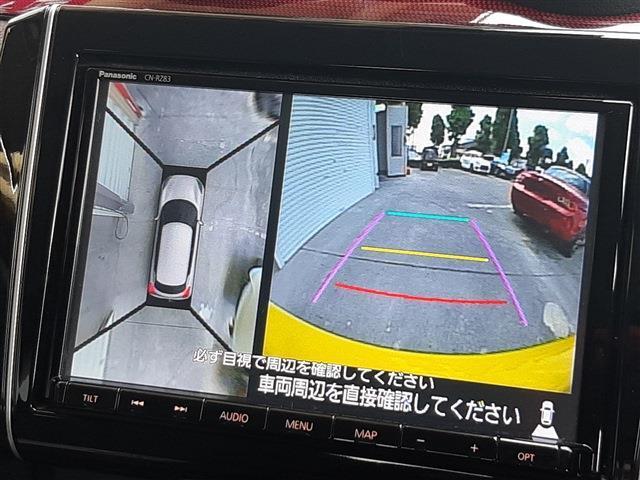 ■　装備3　■　全方位モニターパッケージ：真上から見たような全周囲カメラで苦手な車庫入れも安心です！