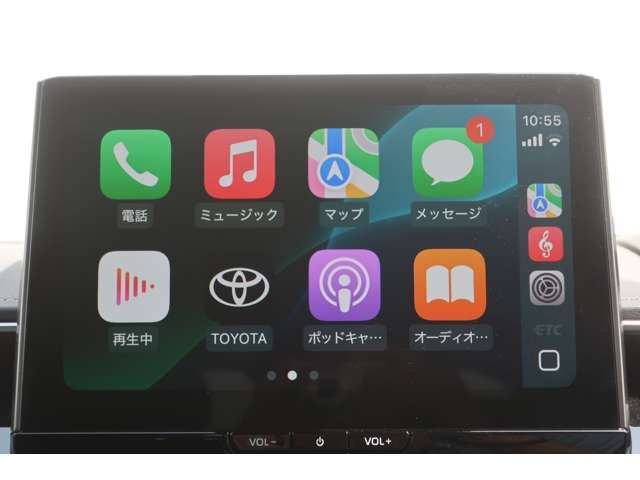 ディスプレイオーディオを装備。スマホとクルマをつなぐことで、これまでのナビに加えて、いろんなサービスが楽しめます。