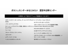 当車両のオプション一覧で御座います。オプション総額￥3,646,000-です。