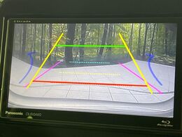 【バックカメラ】駐車時に後方がリアルタイム映像で確認できます。大型商業施設や立体駐車場での駐車時や、夜間のバック時に大活躍！運転スキルに関わらず、今や必須となった装備のひとつです！