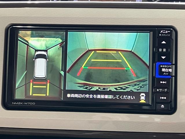 真上からの目線で周囲を確認できるパノラマモニター搭載！狭い場所での駐車時や狭い路地など、運転が苦手な方でも安心です♪