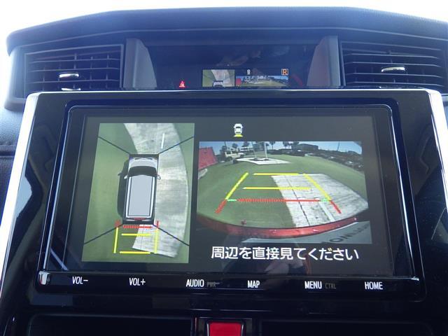 【パノラマモニター】上空から見下ろしたような映像をナビ画面に映し出し周囲の状況を確認しながらの走行、駐車が可能となっております！