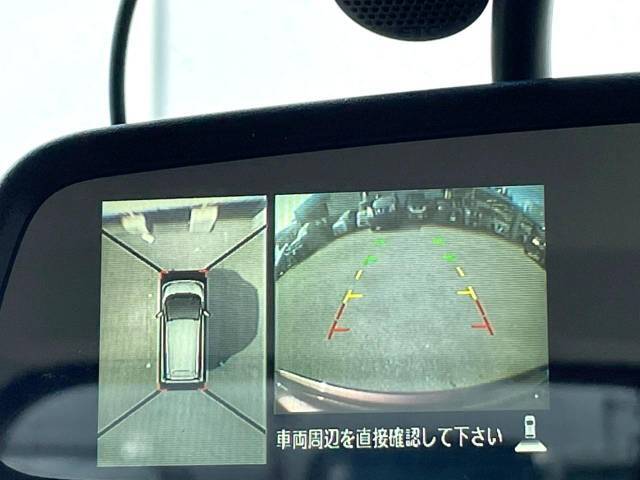 【アラウンドビューモニター】専用のカメラにより、上から見下ろしたような視点で360度クルマの周囲を確認することができます☆縦列駐車や幅寄せ時に活躍してくれます♪