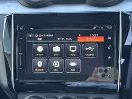 フルセグTV、CD、DVD視聴機能付きナビです。