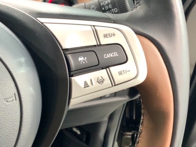 クルーズコントロールを装備しています。高速道路などで一定の速度で走ってくれるので運転が楽ですよ！速度を設定できますので、スピードの出しすぎにも注意できます。
