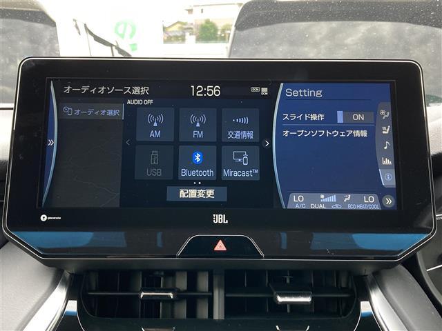 【カーナビゲーション】各種オーディオメディアも充実しているので運転の際も楽しくドライブができますね。