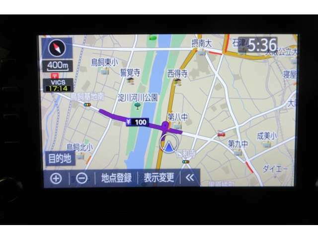 トヨタ純正のナビゲーションが装着されていますので操作しやすいです。