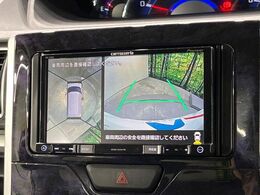 【パノラマモニター】専用のカメラにより、上から見下ろしたような視点で360度クルマの周囲を確認することができます☆死角部分も確認しやすく、狭い場所での切り返しや駐車もスムーズに行えます。