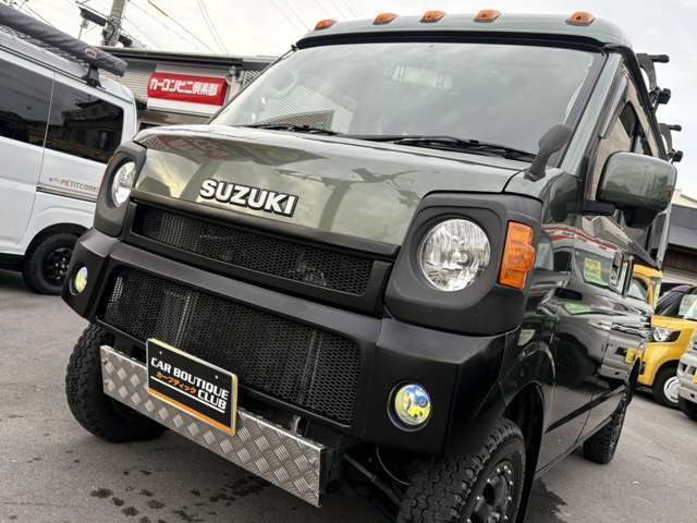 アウトクラスカーズ！フロントバンパー・スキッドバンパー・丸目ヘッドライトキット！ ワイルド感がありカッコイイです☆