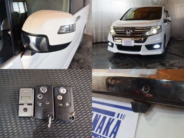 HIDヘッドライト★フロントフォグランプ★バックカメラ★ウインカーミラー★ドアバイザー★スマートキー×2★エンジンスターター★