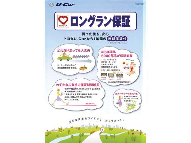 「3つの安心」をセットした｛TOYOTA認定中古車｝から、アナタにピッタリの一台をお選びください。