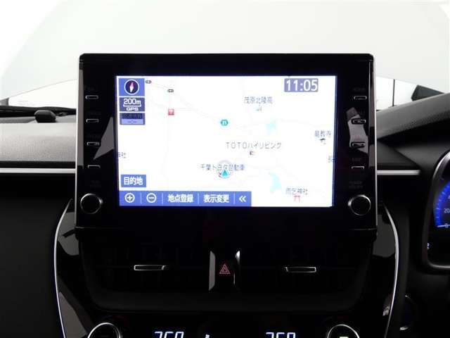 【ディスプレイオーディオナビ＆フルセグTV】タッチパネルで目的地セットも簡単です。※CD＆DVD再生機能は搭載されておりません。