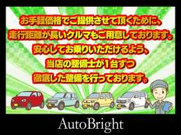 車両仕入れ後、ご安心してお乗りいただけますよう全台点検し、交換必要部品は交換完了してから展示掲載しており、距離関係なくエンジンオイルとオイルフィルターは交換しております。無料保証もお付けしております！