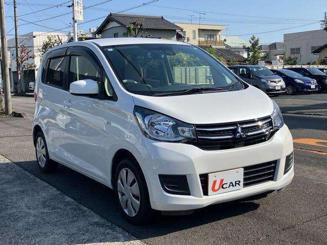 静岡インター道理沿いに中古車展示場を完備。