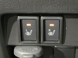 【シートヒーター】寒い日に重宝するシートヒーター！エアコンより早く温まってくれるので寒がりの人も安心ですね♪エアコンの温風は乾燥するから苦手、という方にもをおすすめです。
