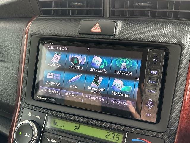 AftermarketSDナビを装備。携帯とナビのBluetoothを接続すると、ドライブ中でも携帯に入っているお音楽をお楽しみいただけます。