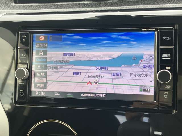 【メモリーナビ＆フルセグチューナー】　TVは高画質のフルセグチューナー搭載です！AV機能も沢山あります♪