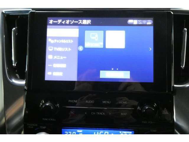 ナビメニュー画面。