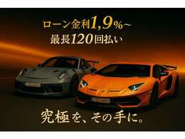 複数ファイナンス会社取扱ございます。低金利 最長 120回の残価設定ローンご利用可です。月々これぐらいでもいけますか？などお気軽にお申し付けください。