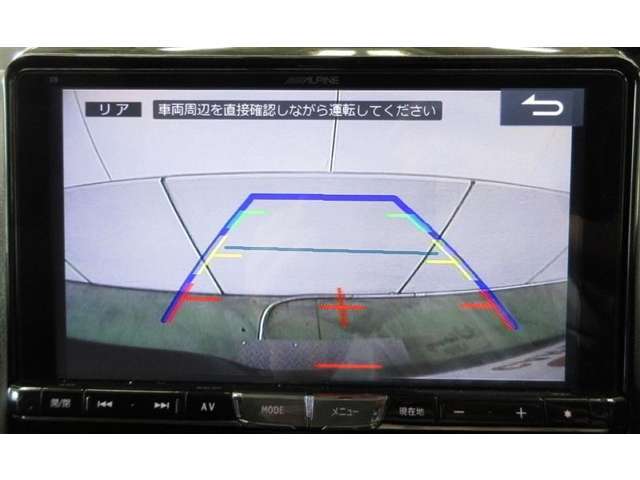 苦手なバックをサポートするバックモニター。