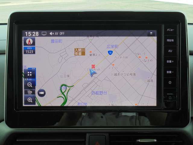 純正のメモリーナビMM223D-L搭載です。初めての場所でも安心ですね♪