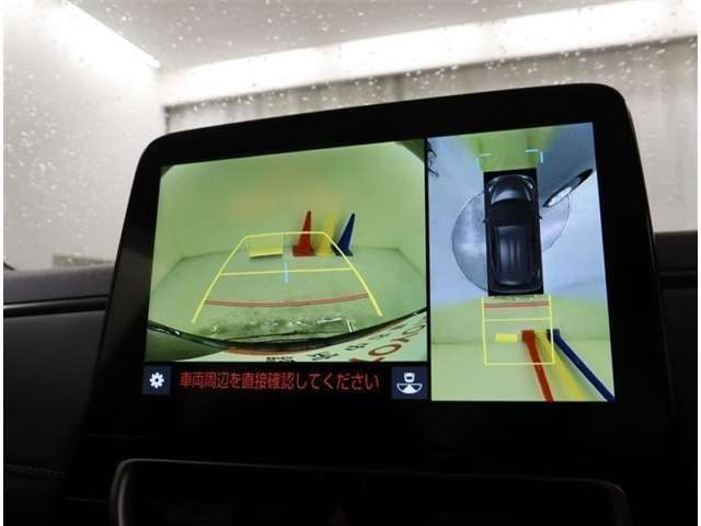 ☆パノラミックビューモニター付きです♪直接目視できないところも確認できるシースルービュー機能と、見通しの悪い場所からの発進をサポートするパノラミックビュー＆ワイドフロントビュー機能があります。