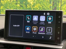 【ディスプレイオーディオ】お手持ちのスマートフォンとの連携で、ナビや音楽再生など各種アプリを使用可能。スマホに近い感覚でお使いいただけます♪