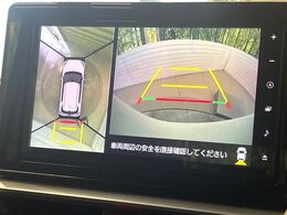 【パノラミックビューモニター】専用のカメラにより、上から見下ろしたような視点で360度クルマの周囲を確認することができます☆死角部分も確認しやすく、狭い場所での切り返しや駐車もスムーズに行えます。