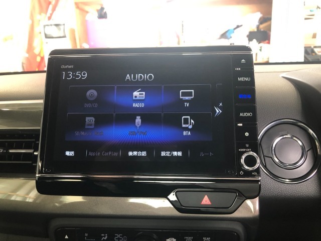 【純正ナビ】Honda純正のGathersナビがついています！Bluetoothも使えます♪