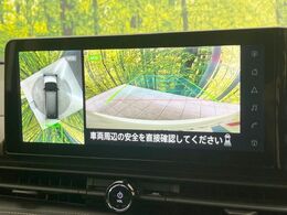 【アラウンドビューモニター】専用のカメラにより、上から見下ろしたような視点で360度クルマの周囲を確認することができます☆縦列駐車や幅寄せ時に活躍してくれます♪