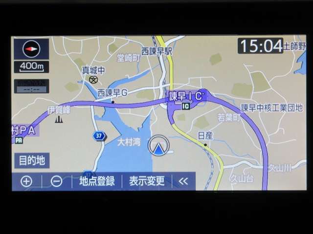 慣れない道もナビ装備で安心です。
