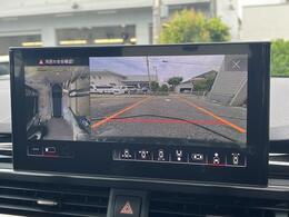 サラウンドビューカメラ『車両の4つのカメラから得た映像を合成し、上空から眺めているような映像をモニターに映し出します。車両周辺の歩行者や障害物などの発見に役立ちます。』