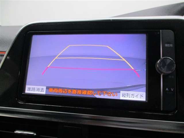 バックガイドモニターで、後方を確認しながら安心して駐車することができます。運転初心者も熟練者も必須の機能ですよ！