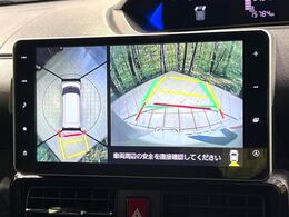 【パノラマモニター】専用のカメラにより、上から見下ろしたような視点で360度クルマの周囲を確認することができます☆死角部分も確認しやすく、狭い場所での切り返しや駐車もスムーズに行えます。