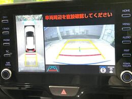 【パノラミックビューモニター】専用のカメラにより、上から見下ろしたような視点で360度クルマの周囲を確認することができます☆死角部分も確認しやすく、狭い場所での切り返しや駐車もスムーズに行えます。