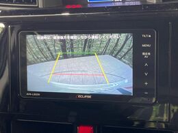 【バックカメラ】駐車時に後方がリアルタイム映像で確認できます。大型商業施設や立体駐車場での駐車時や、夜間のバック時に大活躍！運転スキルに関わらず、今や必須となった装備のひとつです！